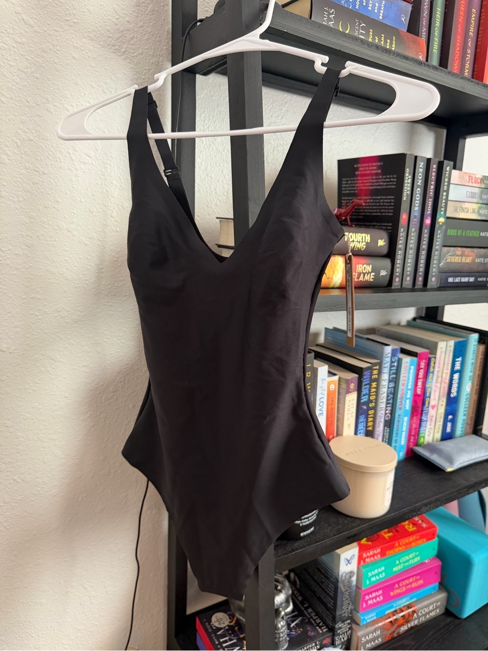 SKIMS body suit in Onyx